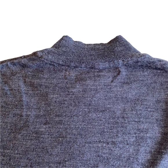 Dark Gray Max Studio Sweater with Shoulder “Rip” - Picture 7 of 12